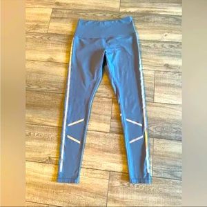 Zella Gray Reflective Leggings Pants Athletic Small